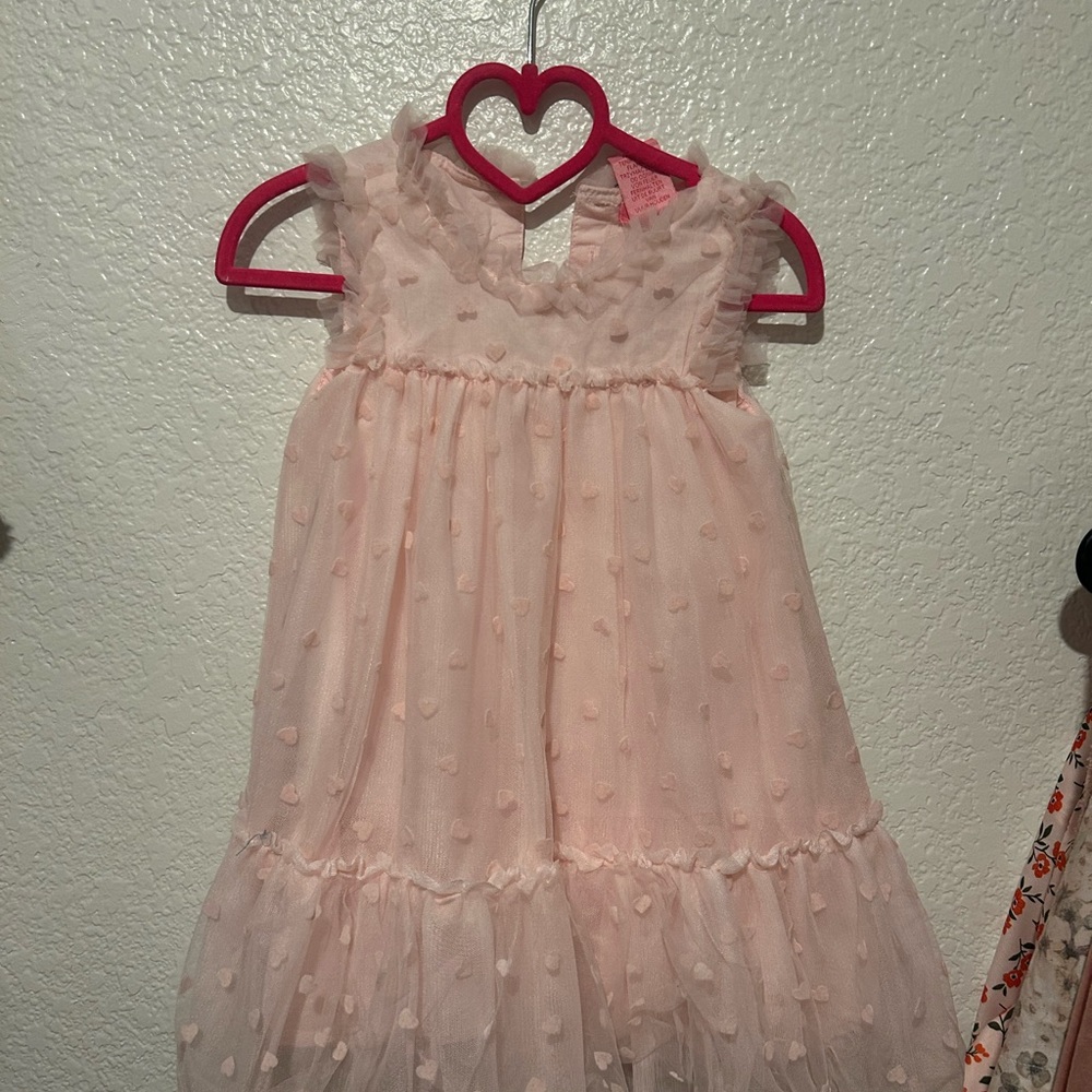Isaac Mizrahi Light Pink Textured Kids Dress